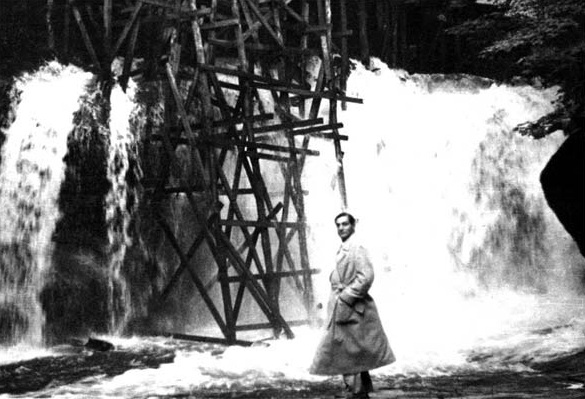 Photo of the Week - Edgar J. Kaufmann, Sr. Overseeing the Construction of Fallingwater