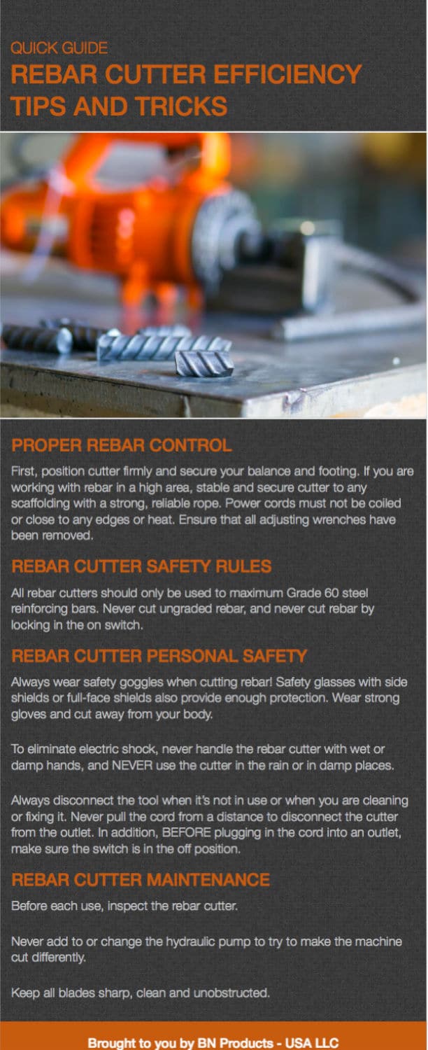 rebar cutter efficiency